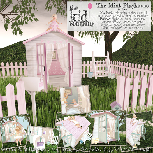 the kid company; the mint playhouse // pink.