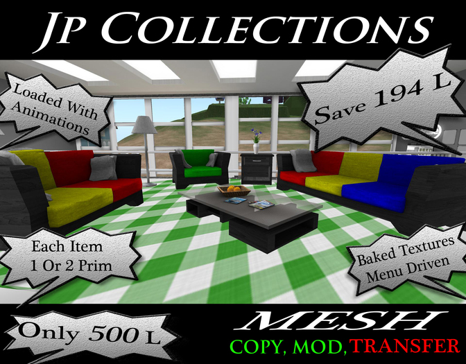 ****MESH****(Boxed) Colored Living Room****MESH****