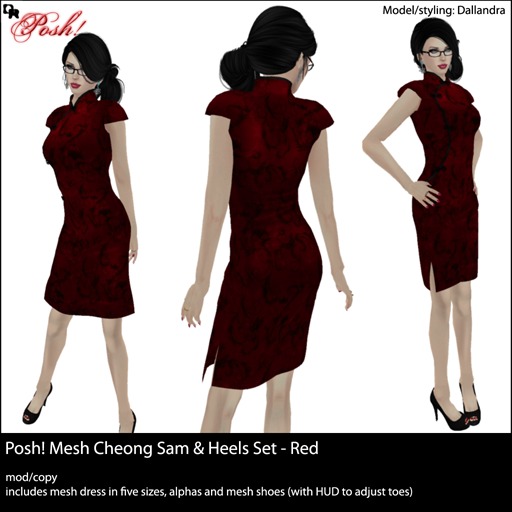 :: DR Posh! :: Cheongsam & Heels Red