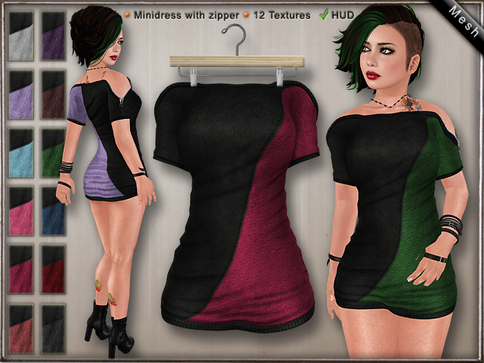 DN Mesh: Zipper Dress [DEMO]