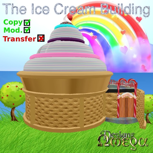 Ice Cream Building Light Box F/OD