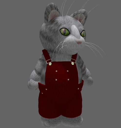Tiny Red Corduroy Overalls