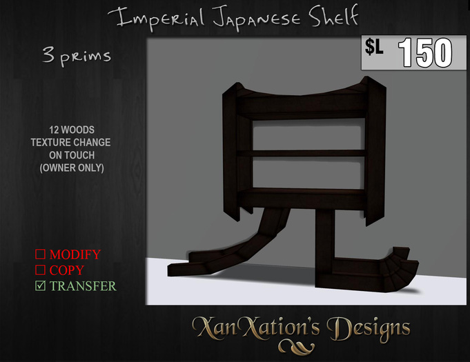 Second Life Marketplace =XX= Imperial Japanese Shelf