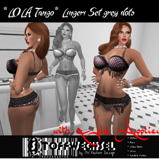 [Stoffwechsel] *LOLA Tango* Lingeri Set pinkgrey