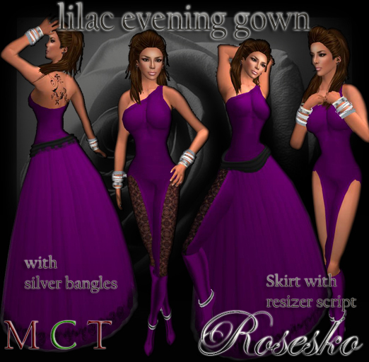 .:Rosesko:.lilac evening gown