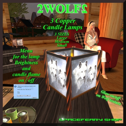 2WOLF2 COPPER Candle Lamps Box