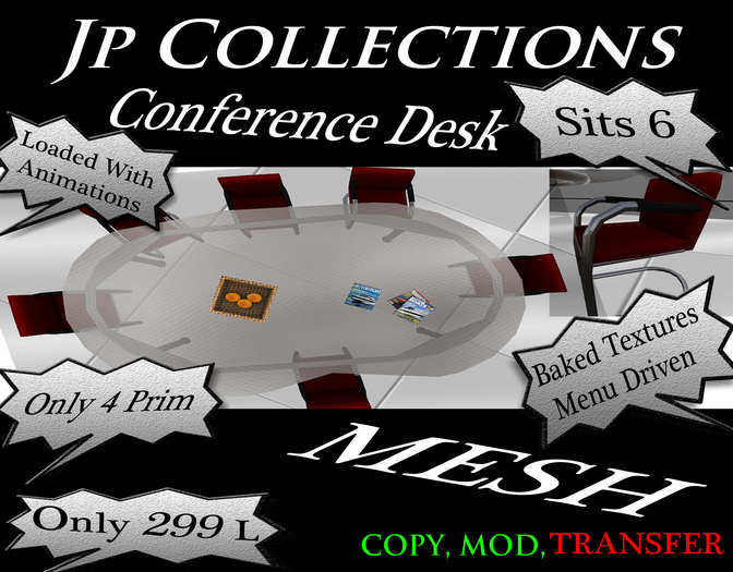 (BOXED) MESH Conference Desk 6 seats
