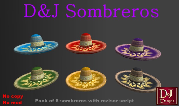 D&J Sombreros (boxed)