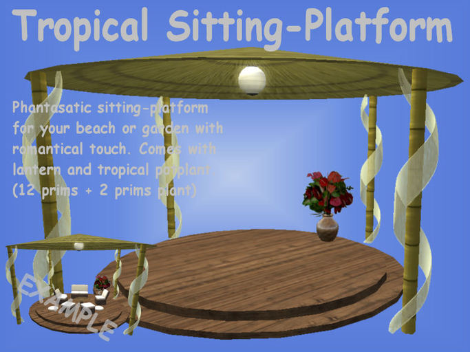 <MS> Decos Tropical Sittingplatform