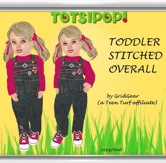 TOTSIPOP! Stitched Overall Set for Toddlers