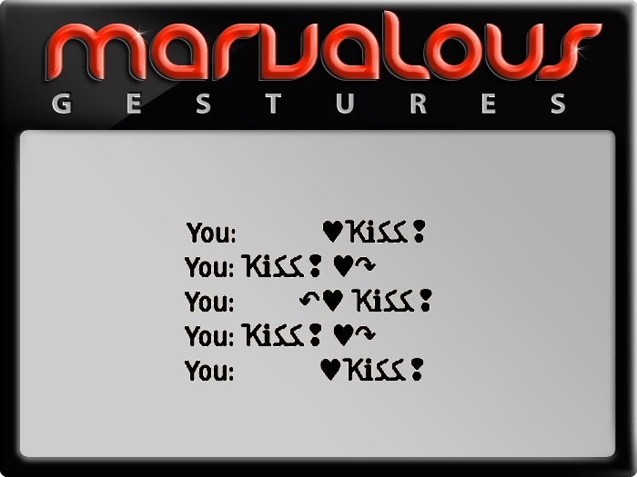 KISS KISS KISS KISS GESTURE