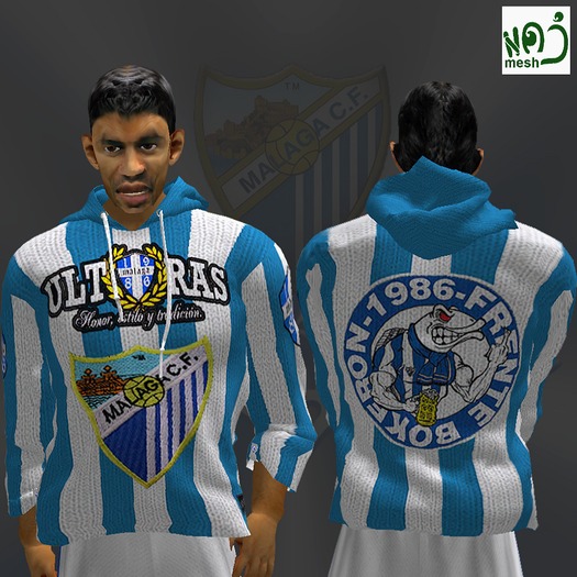 MALAGA - FRENTE BOKERON hoodie  (MESH) boxed