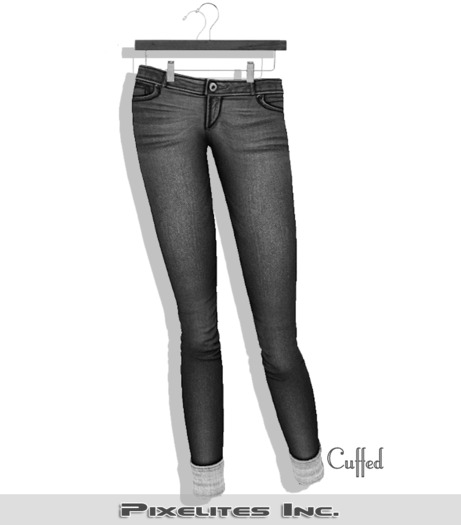 ::PL:: Skinny Jeans - Cuffed - Grey