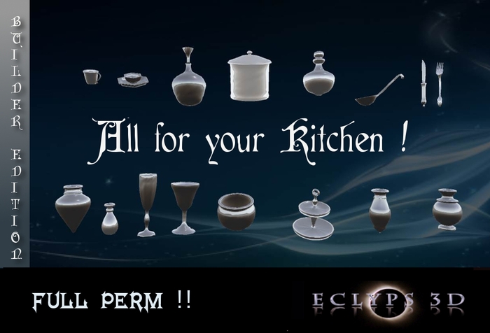 Sculpt  various objet  kitchen box