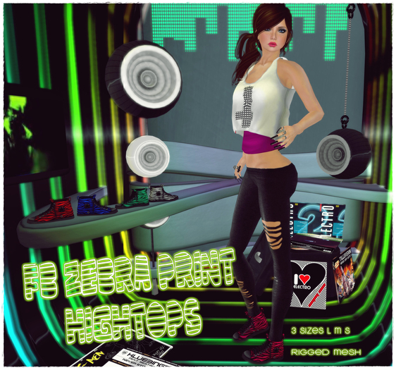 -FB- Zebra Print High Top -FatPack-