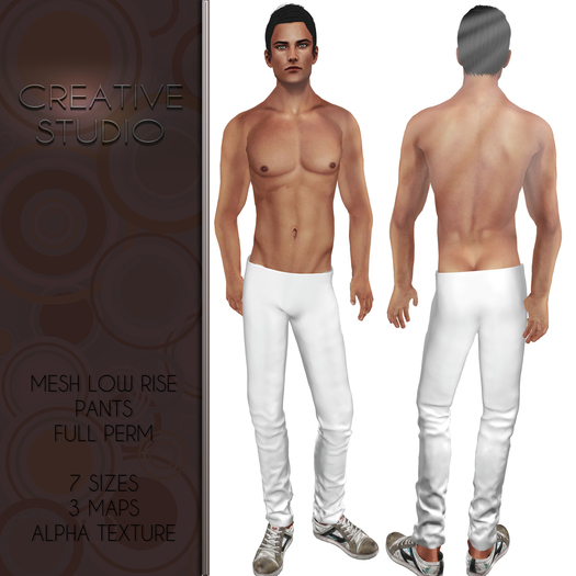 - CREATIVE STUDIO - Low Rise Pants DEMO