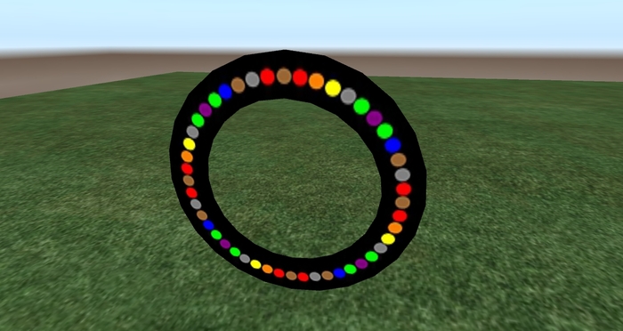 Animated Rotating Lights Ring