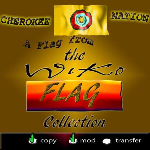 WIKO * FLAG CHEROKEE NATION  - Full ANIMATED 