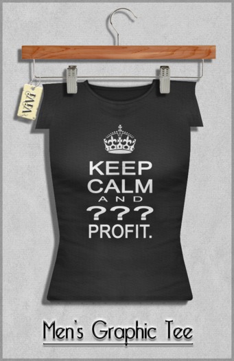 { ViVi } Men's Graphic Tee - Keep Calm
