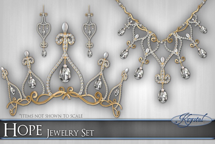 ::: Krystal ::: Hope - Jewelry Set - Silver