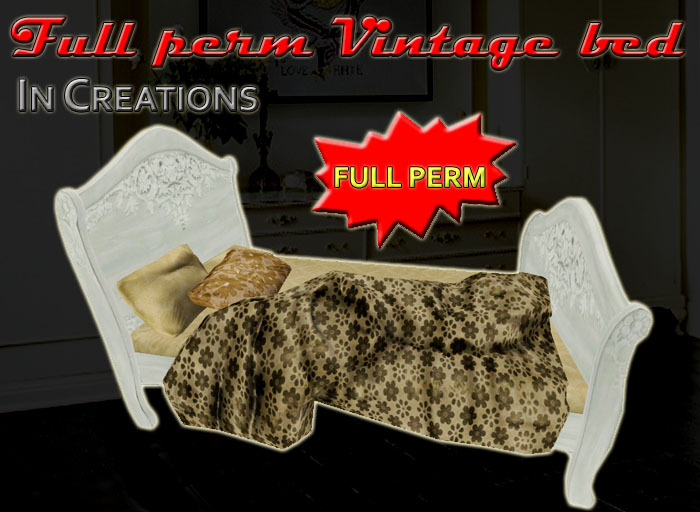 Full perm Vintage bed