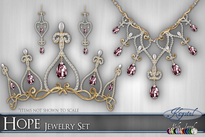::: Krystal ::: Hope - Jewelry Set - Gold (MultiJewel)