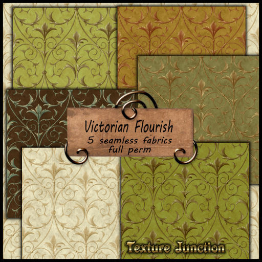 ~TJ~  Victorian Flourished Fabrics