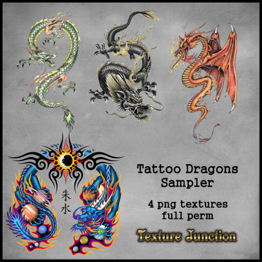 ~TJ~  Tattoo Dragons Sampler