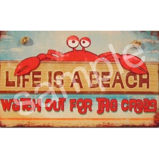 LIFES A BEACH SIGN POSTER 01 cute gift. mod / trans