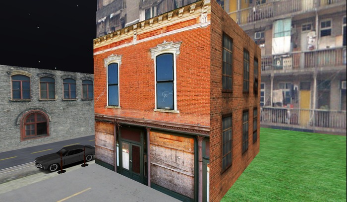 #037 Rundown Brick Apartment w/ Ivy- 1 Prim Building by Kushinator