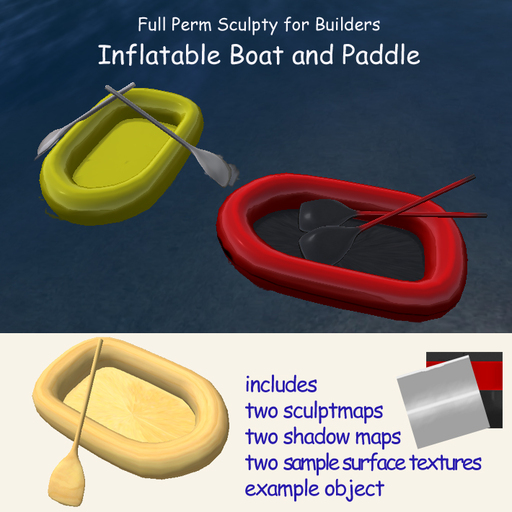 Inflatable Boat - Full Perm Sculpty for Builders