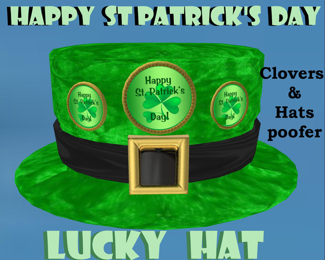 Happy St Patrick's day lucky hat