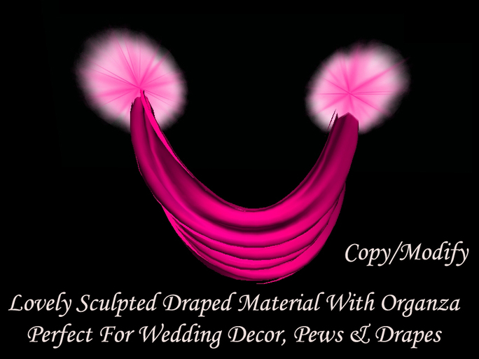 Pink Organza Drape *CHB*