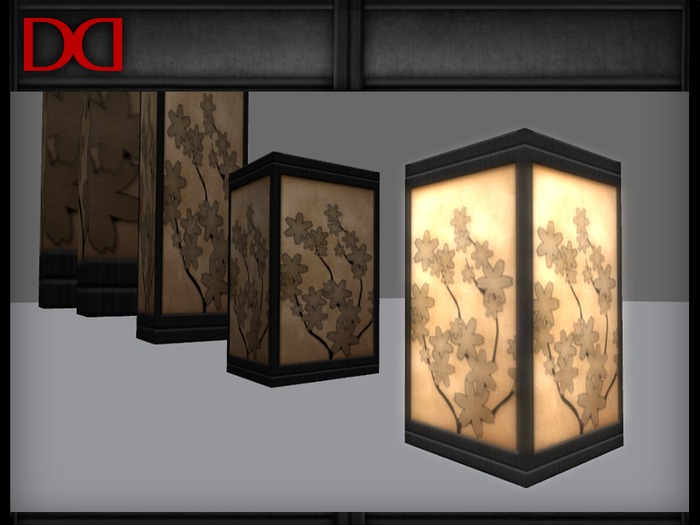 Japanese lamps set 16