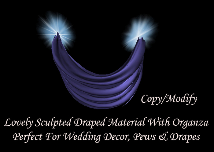 Light Blue Organza Drape *CHB*