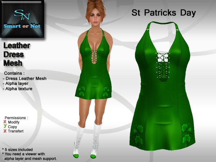 Dress Leather St Patricks Day