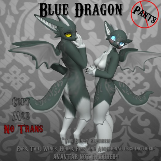 No Pants Mod Stand! Viss Dragon! Blue