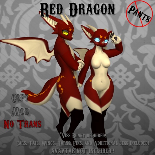 No Pants Mod Stand! Viss Dragon! Red