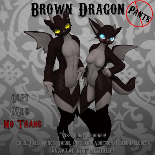 No Pants Mod Stand! Viss Dragon! Brown