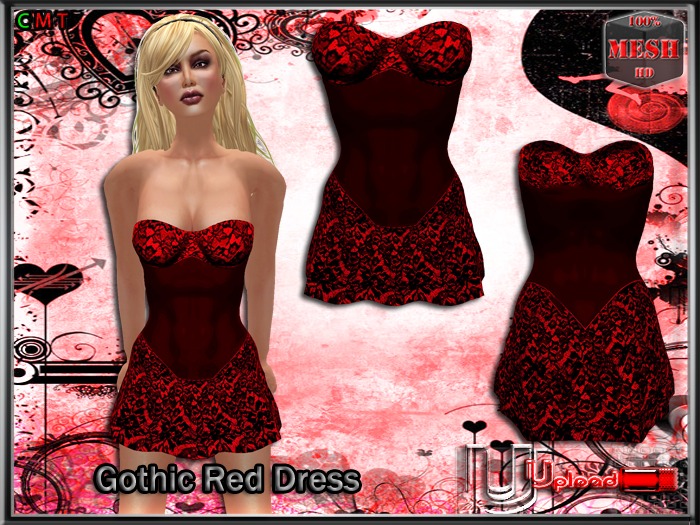 Upload[_]:: - Gothic Red Dress