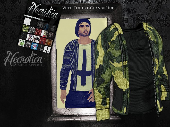 {N} - Mens Hoodie+Shirt (Camo)
