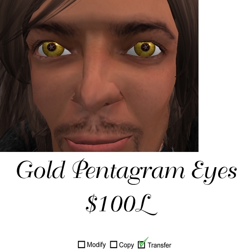 Gold Pentagram Eyes - Boxed
