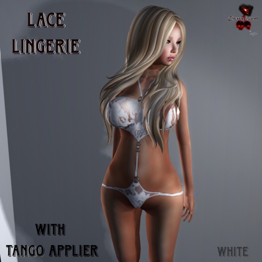 ~CB Lace Lingerie Body Suit - White