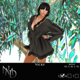 .:[NMD]:.  Vicky Dress Box Black