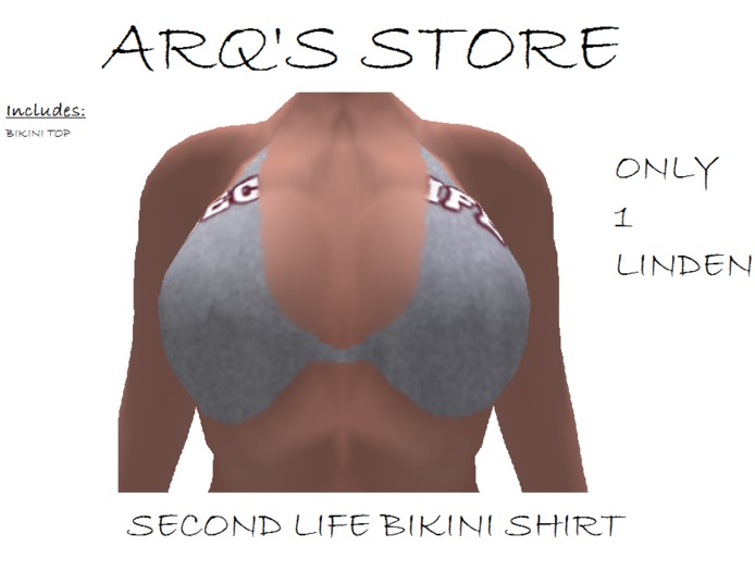 Second Life Bikini Shirt