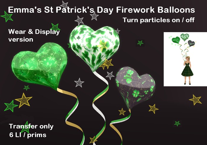 Emma's St Patrick's Day Firework Balloons