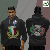ULTRAS ITALIA -  BLACK hoodie  (MESH) boxed