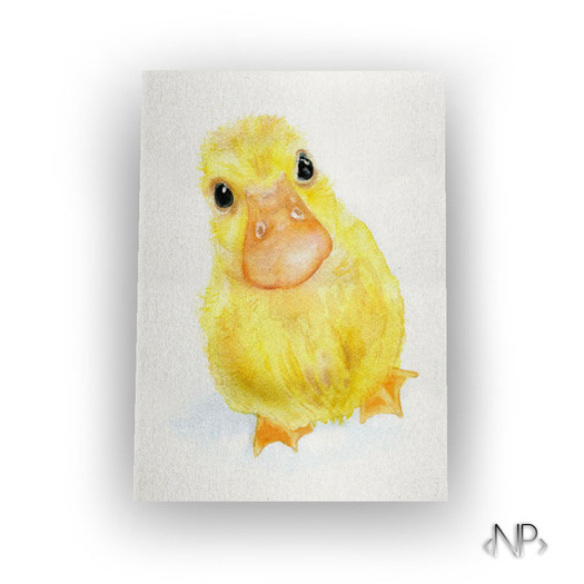 <NP> George the Duck - Mesh Canvas Artwork