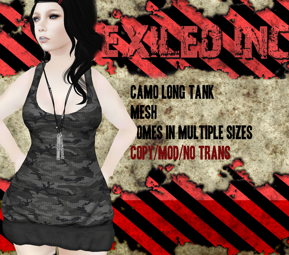 [Exiled Inc.] DEMO Long Tank Ladies [MESH]
