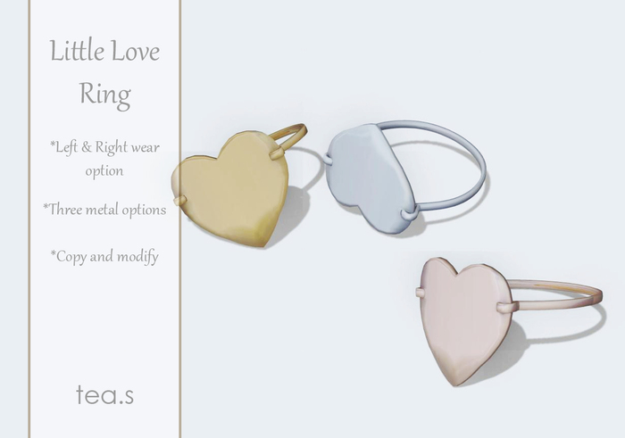 [tea.s] Little Love Ring - Silver